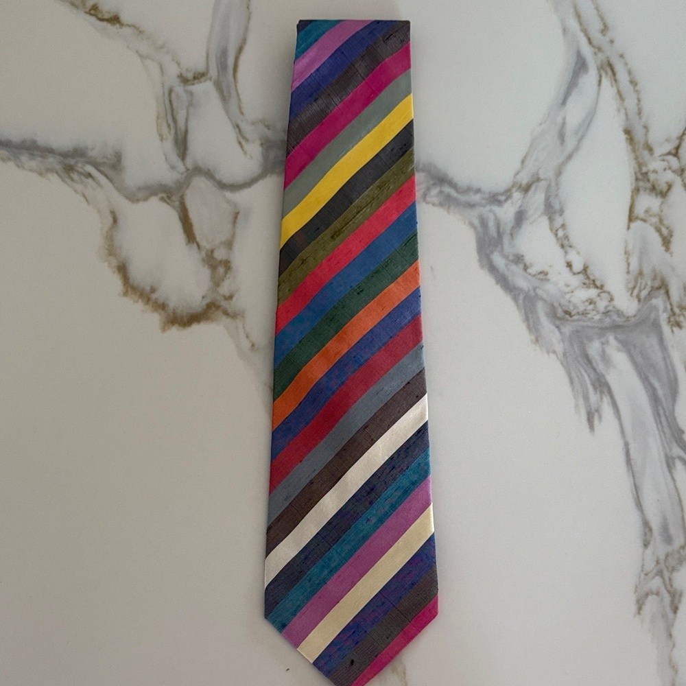 Robert Talbott Vibrant Striped Tie in Multicolor